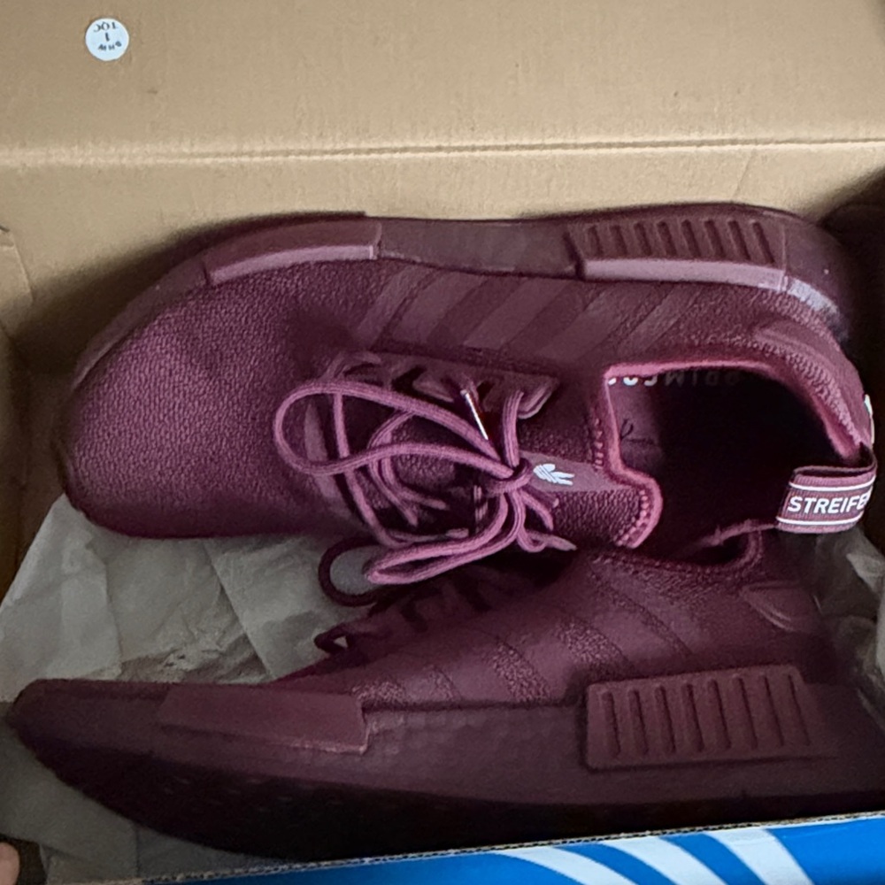 adidas NMD R1 Shoes in Burgundy